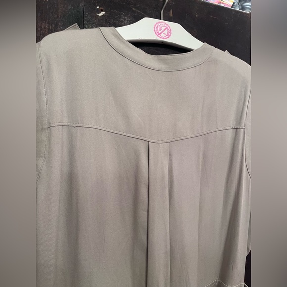 XXL Simply Vera Vera Wang khaki sleeveless wide leg utility jumpsuit. NWOT - Picture 4 of 9